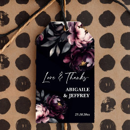 Gastgeschenke Hochzeiten Dunkelbrauner-Pfennig per Geschenkanhänger