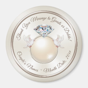 Gastgeschenke Hochzeiten für Gast, Hochzeitsmagnet Magnet