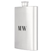 Gastgeschenke Hochzeiten für mit Monogramm benutze Flachmann (Links)