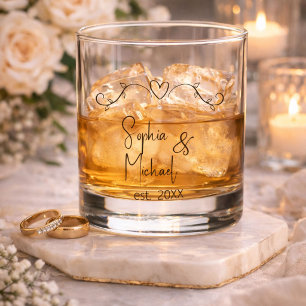 Gastgeschenke Hochzeiten für personalisierte Coupo Whiskyglas