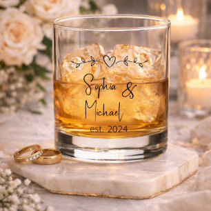 Gastgeschenke Hochzeiten für personalisierte Coupo Whiskyglas