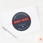 Gastgeschenke Hochzeiten für Vogelgezwitscher Runder Aufkleber (Umschlag)