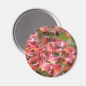Gastgeschenke Hochzeiten Magnete Floral Bridal Set Magnet (Vorderseite/Rückseite)