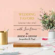 Gastgeschenke Hochzeiten mit Goldtonnen Typografie