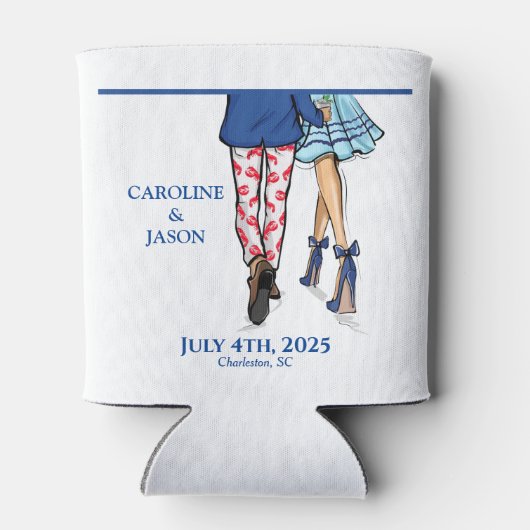 Gastgeschenke Hochzeiten mit Modemanschluss Dosenkühler (Rückseite)