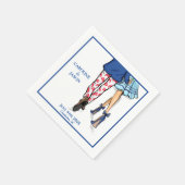 Gastgeschenke Hochzeiten mit Modemanschluss Serviette (Ecke)