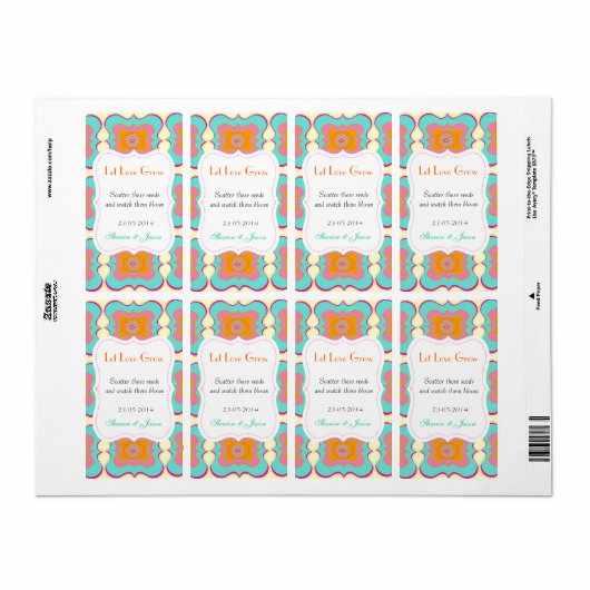 Gastgeschenke Hochzeiten Saatpacketiketten Lasse L (Vorne)