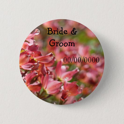 Gastgeschenke Hochzeiten-Schaltflächen Bräunungsna Button (Vorderseite)