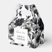 Gastgeschenke Hochzeiten schwarz-weiß Geschenkschachtel (Vorderseite)