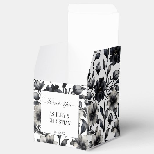 Gastgeschenke Hochzeiten Schwarz-Weiß-Süßigkeiten Geschenkschachtel (Geöffnet)