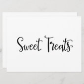 Gastgeschenke Hochzeiten "Sweet Leckereien" Unters Einladung (Vorne/Hinten)