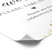 Gastgeschenke Hochzeiten Unterschreiben Bitte nehm Poster (Ecke)