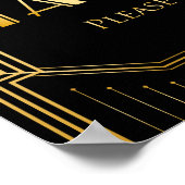 Gastgeschenke Hochzeiten Unterschreiben | Gatsby A Poster (Ecke)