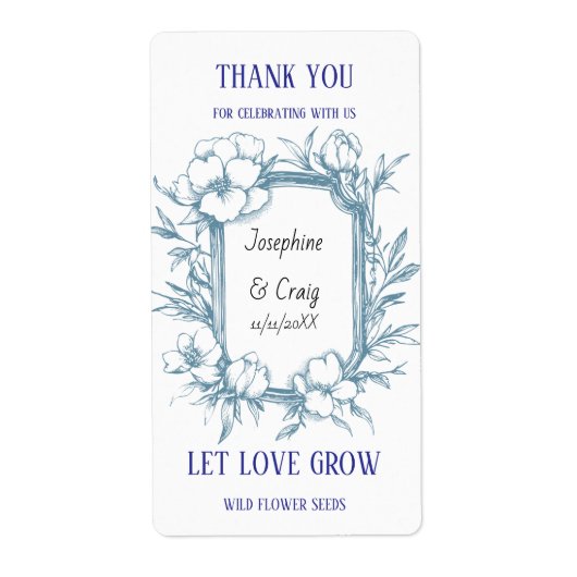 Gastgeschenke Hochzeiten von Saatgutverpackungen (Vorne)
