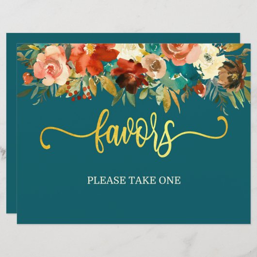 Gastgeschenke Hochzeiten Zeichen - Aquamarin & ora (Vorne/Hinten)