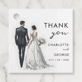 Gastgeschenke Hochzeiten zur Darstellung von Braut Geschenkanhänger