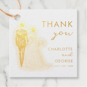 Gastgeschenke Hochzeiten zur Darstellung von Braut Geschenkanhänger