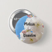 Gastgeschenke Hochzeits-Knopf-Braut pflegt Button (Vorne & Hinten)