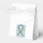 Gastgeschenke mit blauer und gelber Aufklärung Geschenkschachtel (Vorderseite)