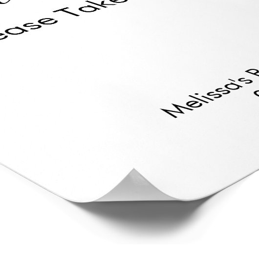 Gastgeschenke Unterschreiben Moderne Minimalistisc Poster (Ecke)