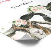 Gastgeschenke von Tieren Poster (Ecke)