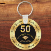 Gastgeschenke zum 50. Hochzeitstag, günstig Schlüsselanhänger (Vorderseite)