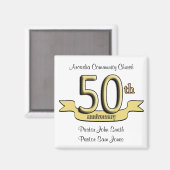 Gastgeschenke zum 50. Jubiläum Magnet (Vorderseite/Rückseite)
