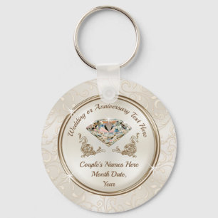 Gastgeschenke zum 75. bis 60. Hochzeitstag Schlüsselanhänger