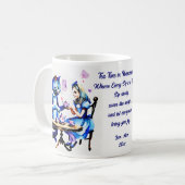 Gastgeschenke zum Thema Alice im Wunderland Kaffeetasse (Vorderseite Links)