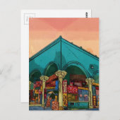 Gasthaus - Venedig Beach California Postkarte (Vorne/Hinten)