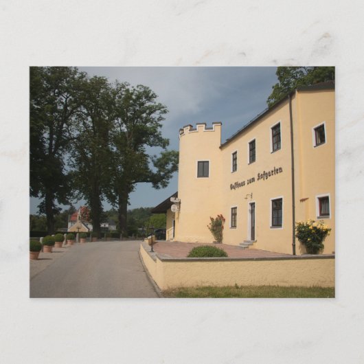 GASTHAUS ZUM HOFGARTEN UNTER SCHLOSS IN HAAG POSTKARTE (Vorderseite)