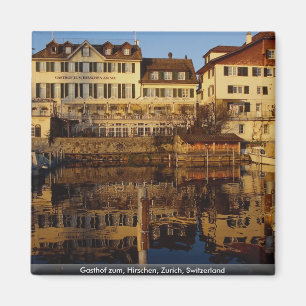 Gasthof zum, Hirschen, Zürich, die Schweiz Magnet