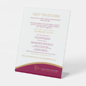 Gastküche Rotes Gold Vermietung von Immobilien Sockelschild (Vorderseite)