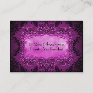 Gastlinplume Eleganter Goth Visitenkarte