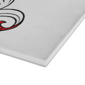 Gaston-Familienwappen Schneidebrett (Ecke)