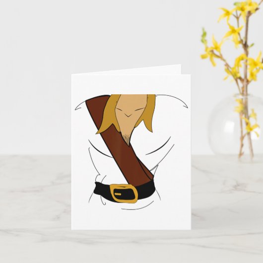 Gaston Halloween Kostümspass Karte (Gelbe Blume)