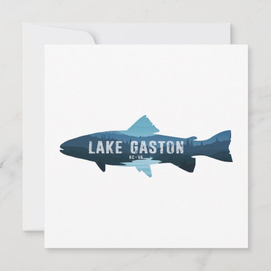 Gaston Lake North Carolina Virginia Fisch (Rückseite)