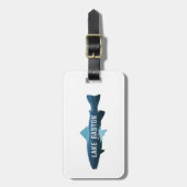 Gaston Lake North Carolina Virginia Fisch Gepäckanhänger (Vorderseite vertikal)