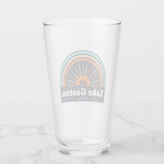 Gaston Lake North Carolina Virginia Rainbow Glas (Rückseite)