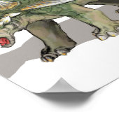 Gastonia burgei - krebserregende Dinosaurier Poster (Ecke)