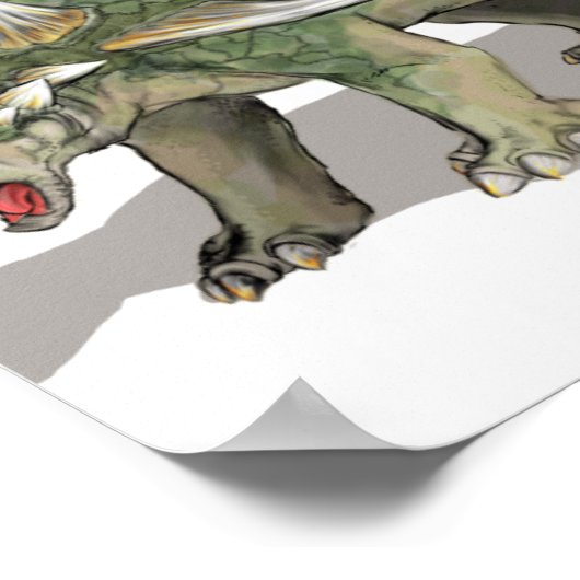 Gastonia burgei - krebserregende Dinosaurier Poster (Ecke)