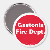Gastonia Fire Dept. rot/weiß Magnet (Vorderseite/Rückseite)