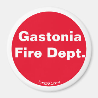 Gastonia Fire Dept. rot/weiß Magnet