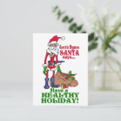 Gastric Bypass Santa Feiertagspostkarte (Stehend Vorderseite)