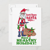 Gastric Bypass Santa Feiertagspostkarte (Vorne/Hinten)
