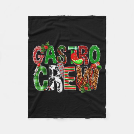 Gastro Crew Christmas Nurses Xmas Pajamas Pjs Wome Fleecedecke (Vorderseite)