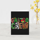 Gastro Crew Christmas Nurses Xmas Pajamas Pjs Wome Karte (Gelbe Blume)