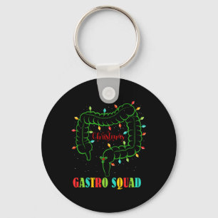 Gastro Nurse Squad Spaß Weihnachten Lights Gastroe Schlüsselanhänger