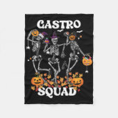 Gastro Squad Halloween Skeleton Dancing Endoscopy Fleecedecke (Vorderseite)
