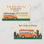 Gastroenteritis Nahrungsmittel-LKW-Visitenkarten Visitenkarte (Vorne/Hinten)